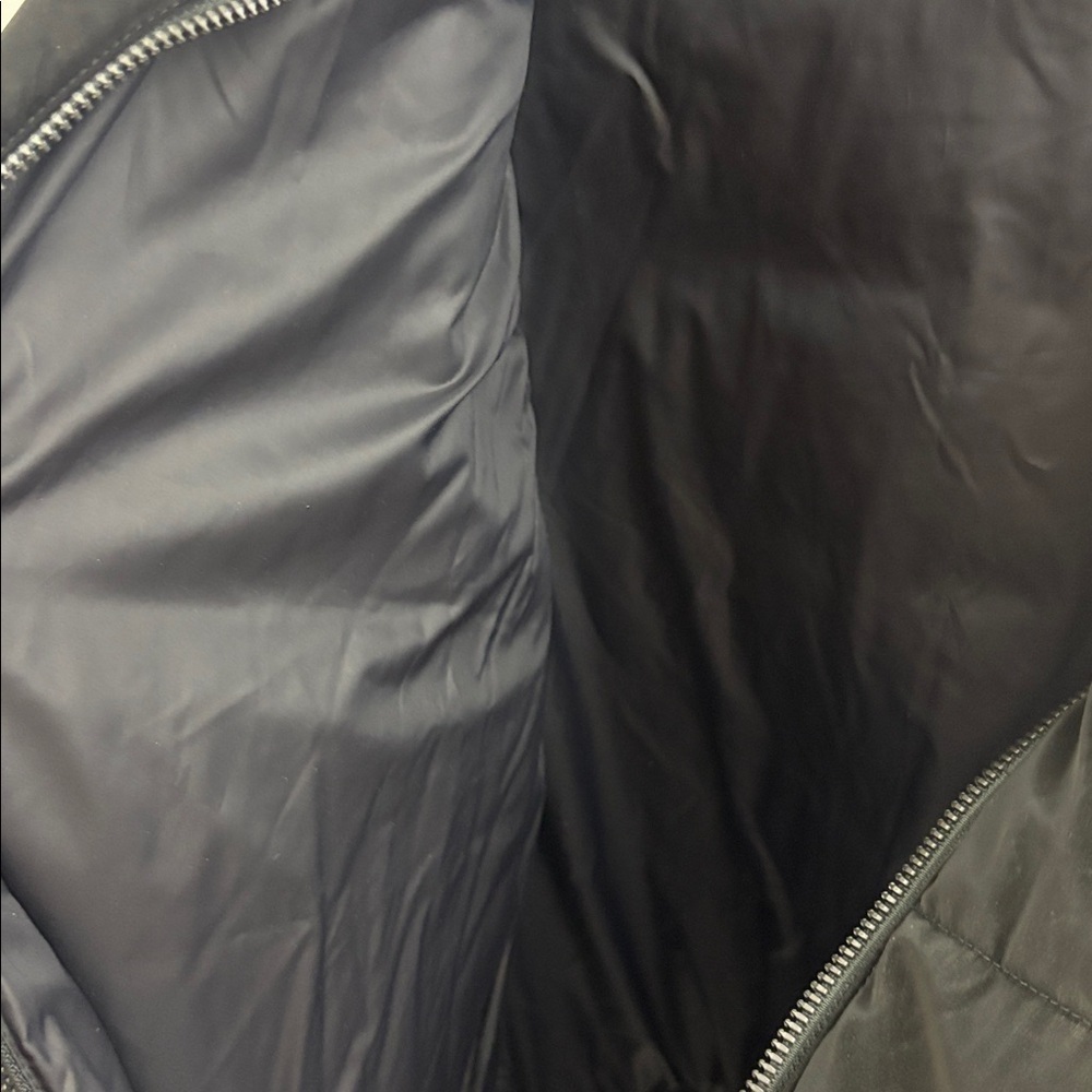 Athleta Hanover Hybrid Jacket Size XL /T Puffer Coat Black Merino Wool Blend - Picture 8 of 12